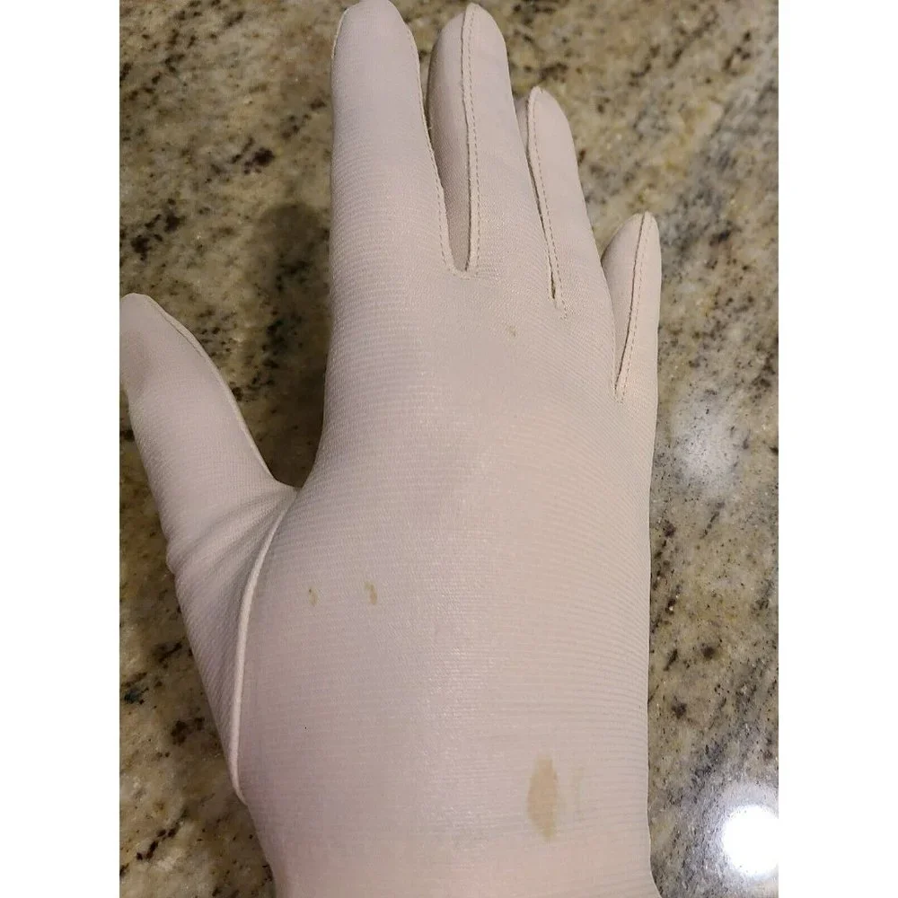 Vintage Blush Color Nylon Stretch Gloves 8